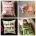 Classic Birth Announcement  Pillow - Girl